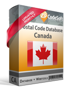 Postal Code Database Canada